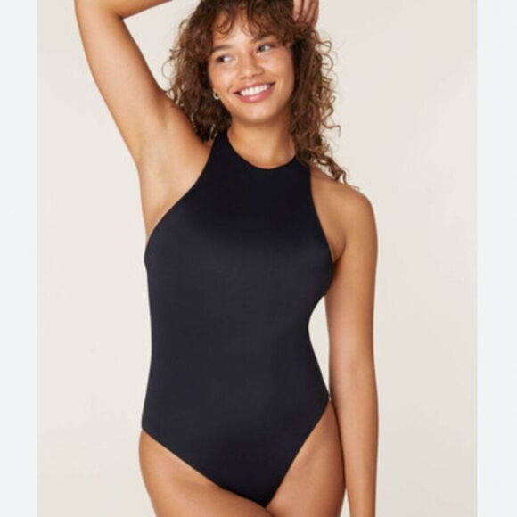 Andie Swim One Piece The Luzon Eco Nylon Black Classic Neutral Staple Vacation - Picture 1 of 16